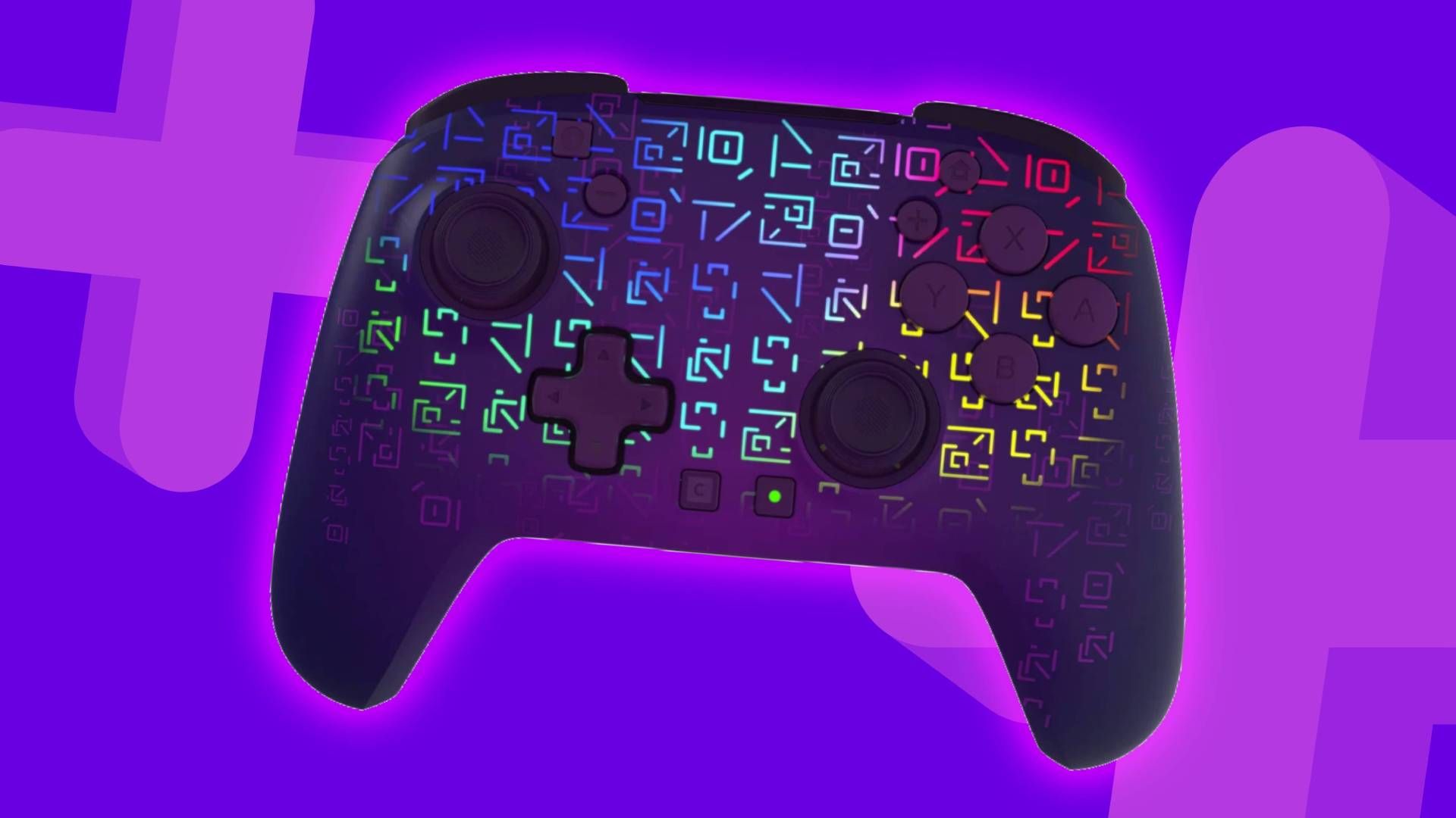 Image of the Kevin the cube Turtle Beach controller on a purple GamesRadar+ background.