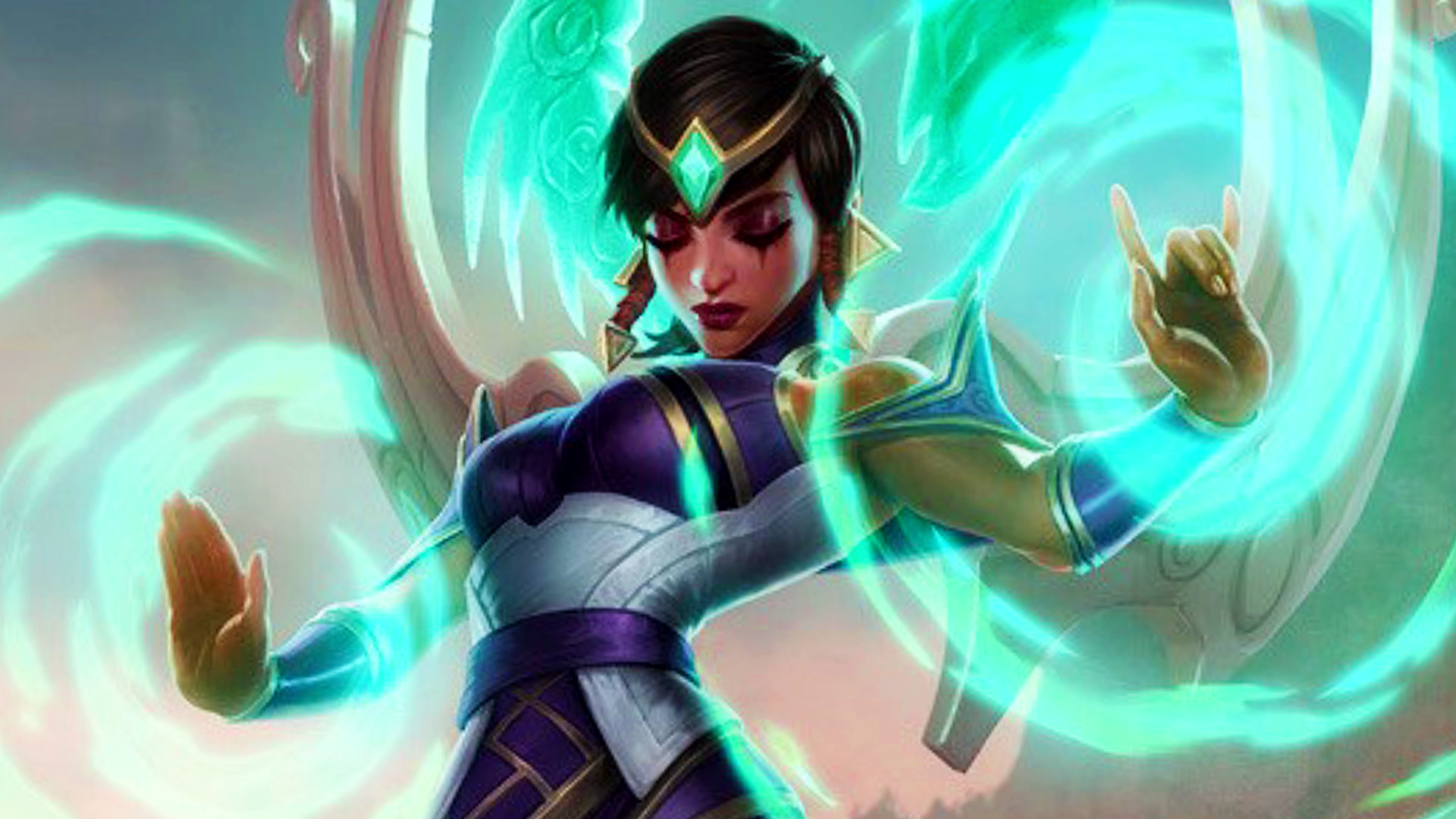 League of Legends Classic patch 5 brings back "one of the worst-designed spells" in the MOBA's history - Karma, a young woman casting magical spells.
