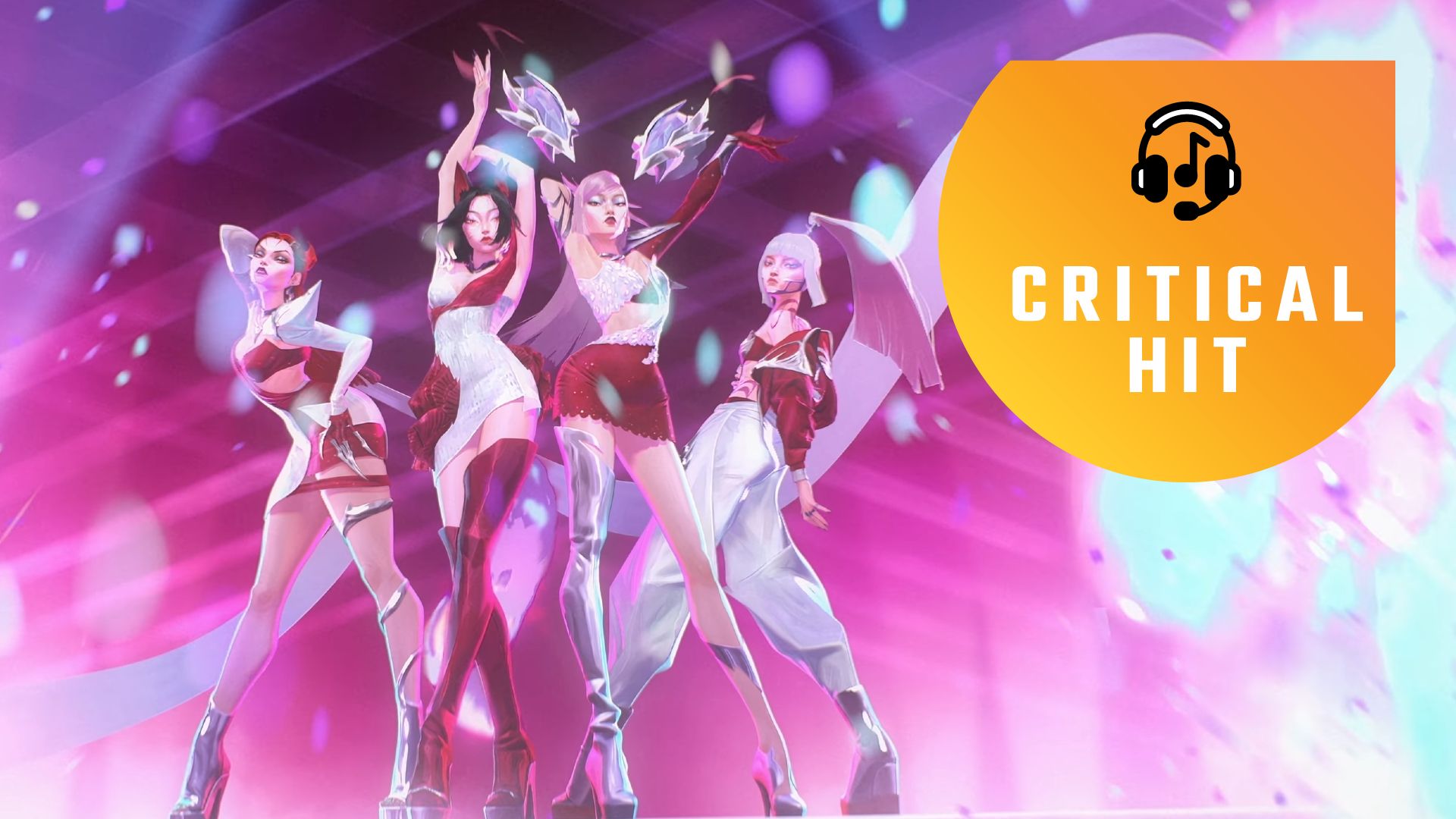 K/DA in the Firestarter music video.