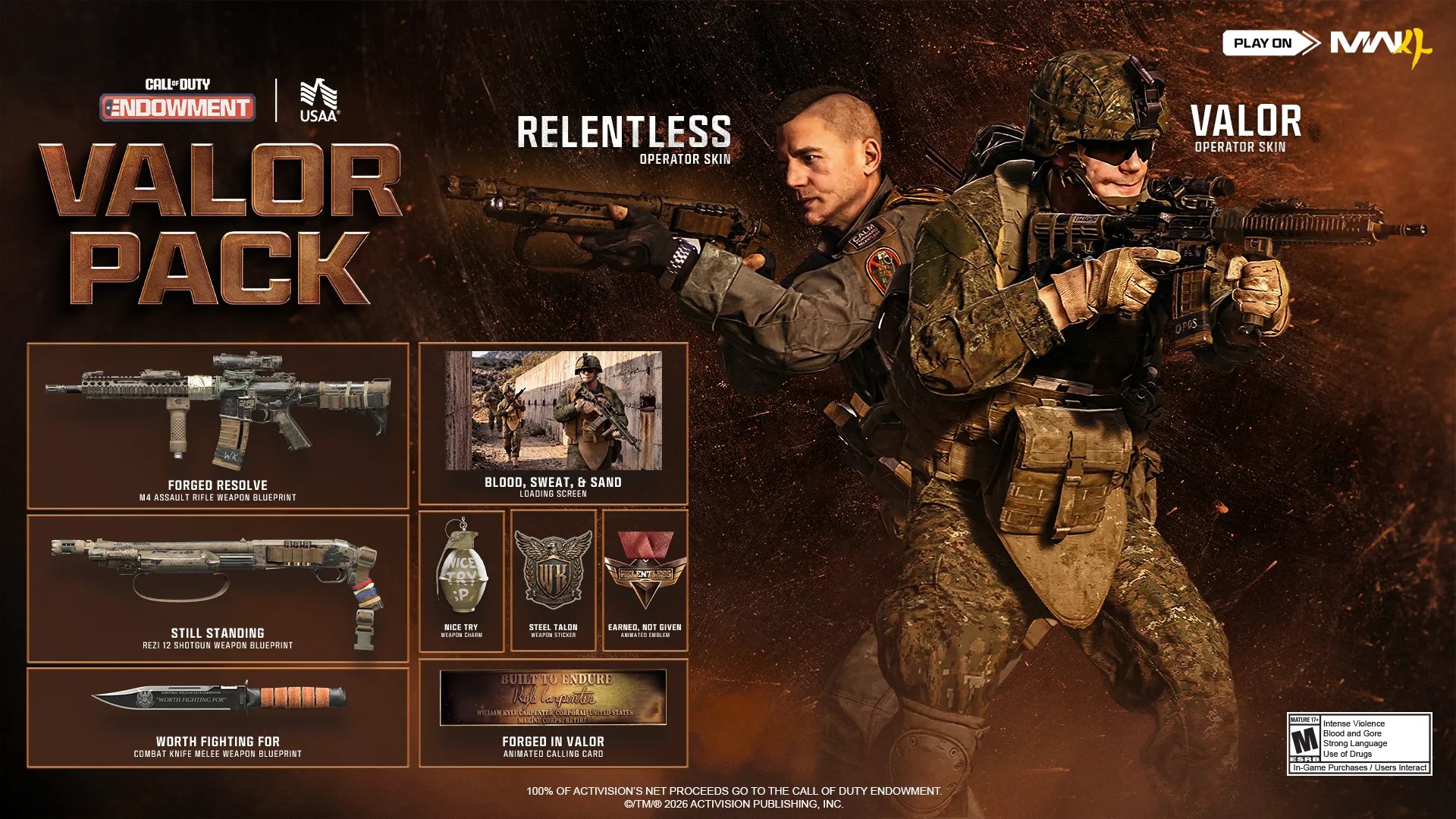 USAA and Call of Duty Endowment offer Veterans free Valor Pack inspired by Medal of Honor recipient Kyle Carpenter