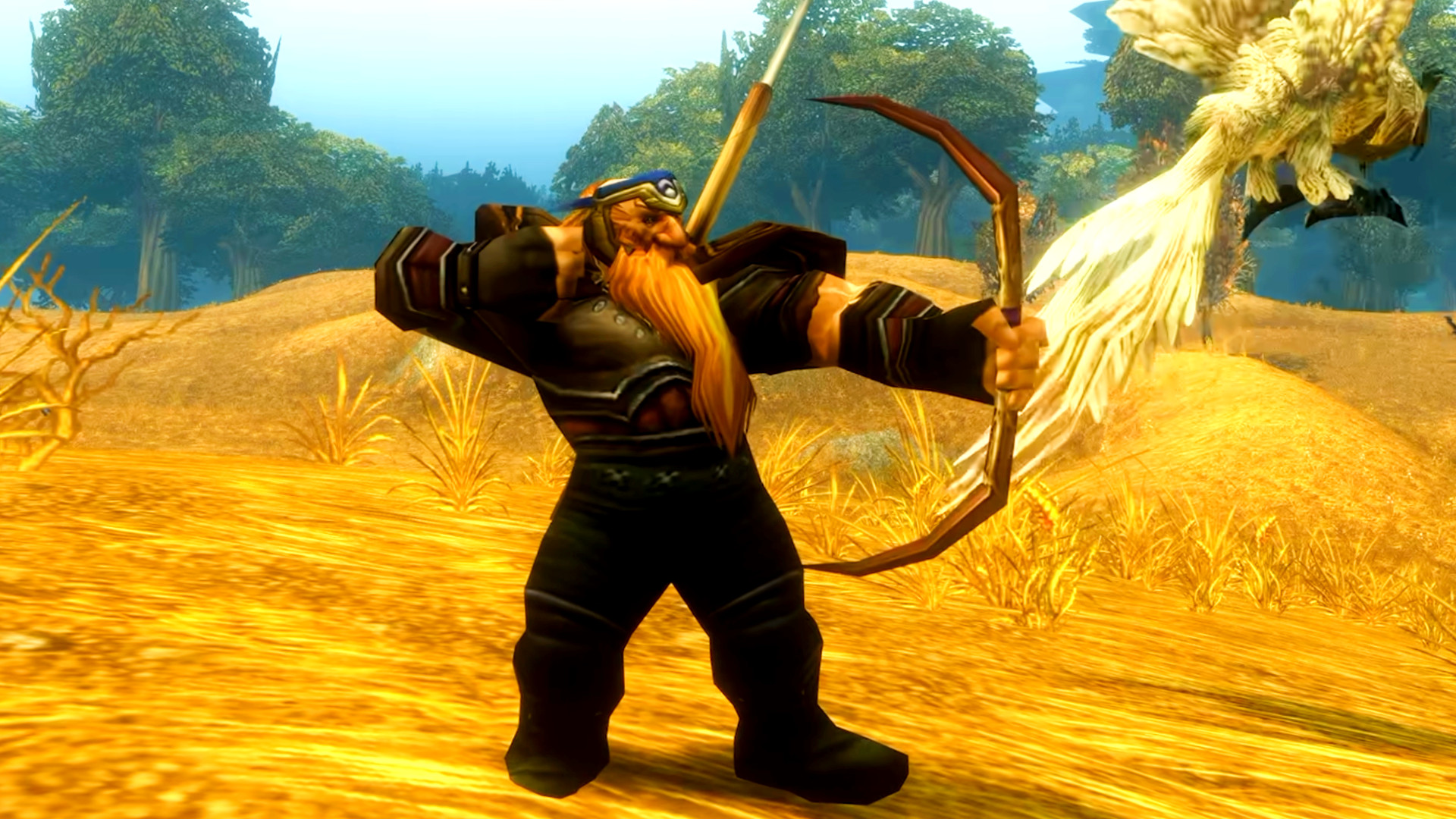 World of Warcraft Forever won't just listen to the "loudest players" in the room - A Dwarf Hunter with a bow and bird companion in the Blizzard MMORPG.